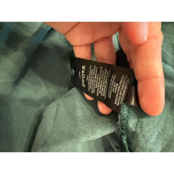 Anthropologie Forest Green Sleeveless Racerback Lyocell Tank Top Size Large - Picture 4 of 5